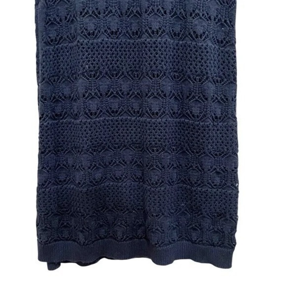 Splendid Navy Knit Maxi Dress Small Sleeveless‎ Crochet NWOT - Picture 5 of 8